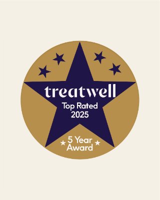 Treatwell Top Rated 2025 · 5 Year Award